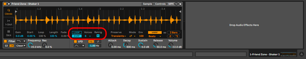 classic view simpler ableton
