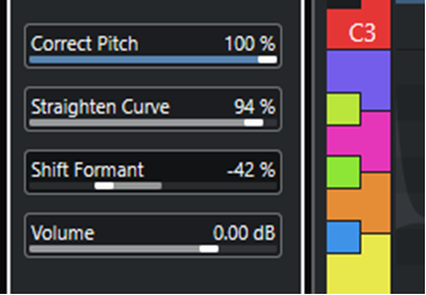 pitch corrector in cubase