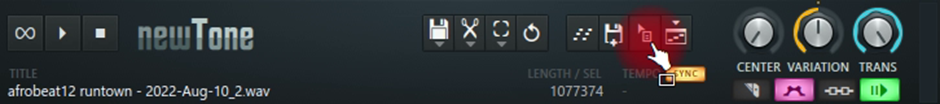 four options toolbar