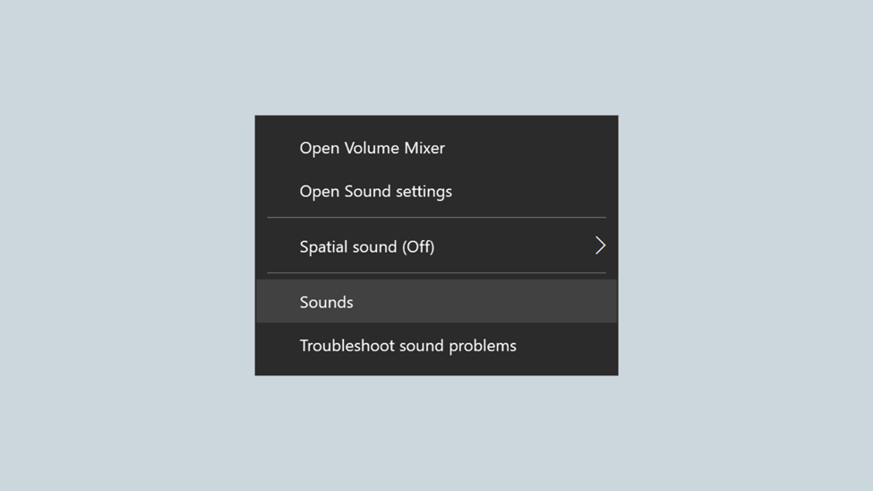 clicking sound option on your computer
