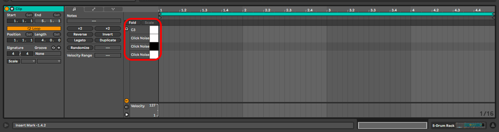 piano roll view ableton