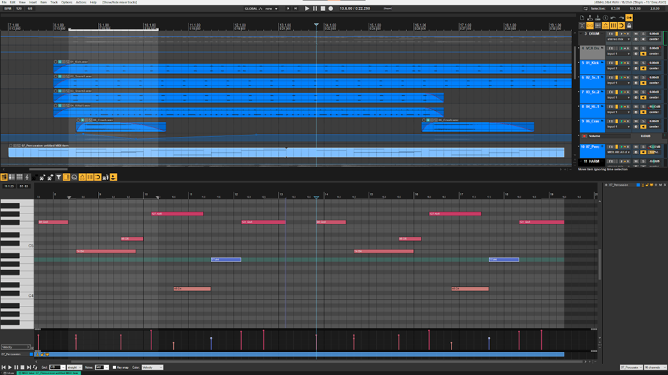 MIDI editor rlive reaper