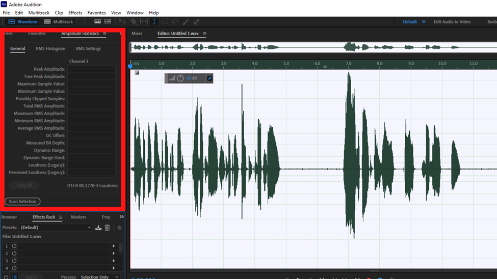 noise gate adobe audition