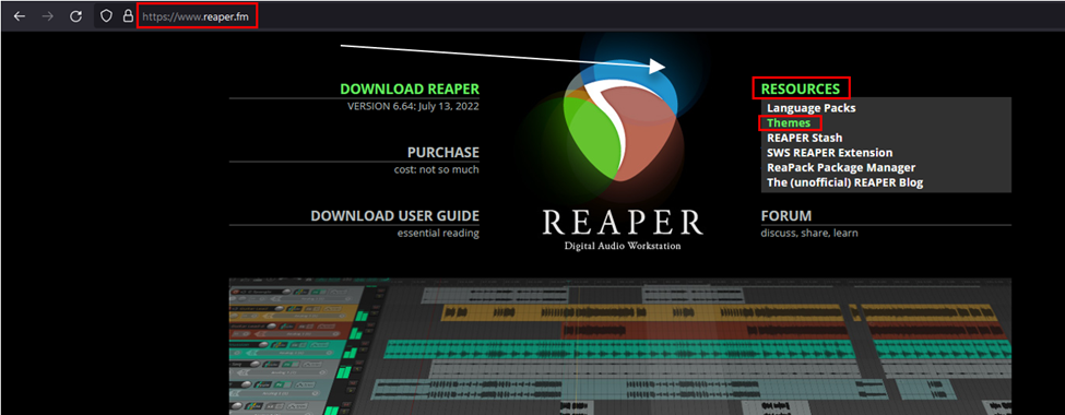 download reaper theme