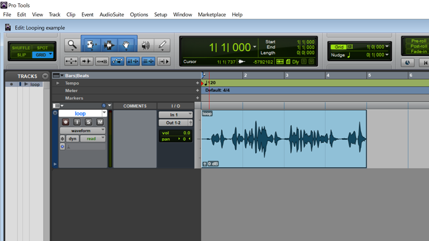 creating loops in pro tools