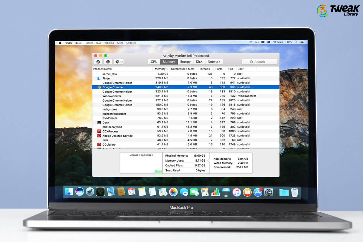 activity monitor MacBook Pro Tools