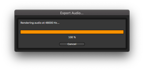 exporting audio ableton