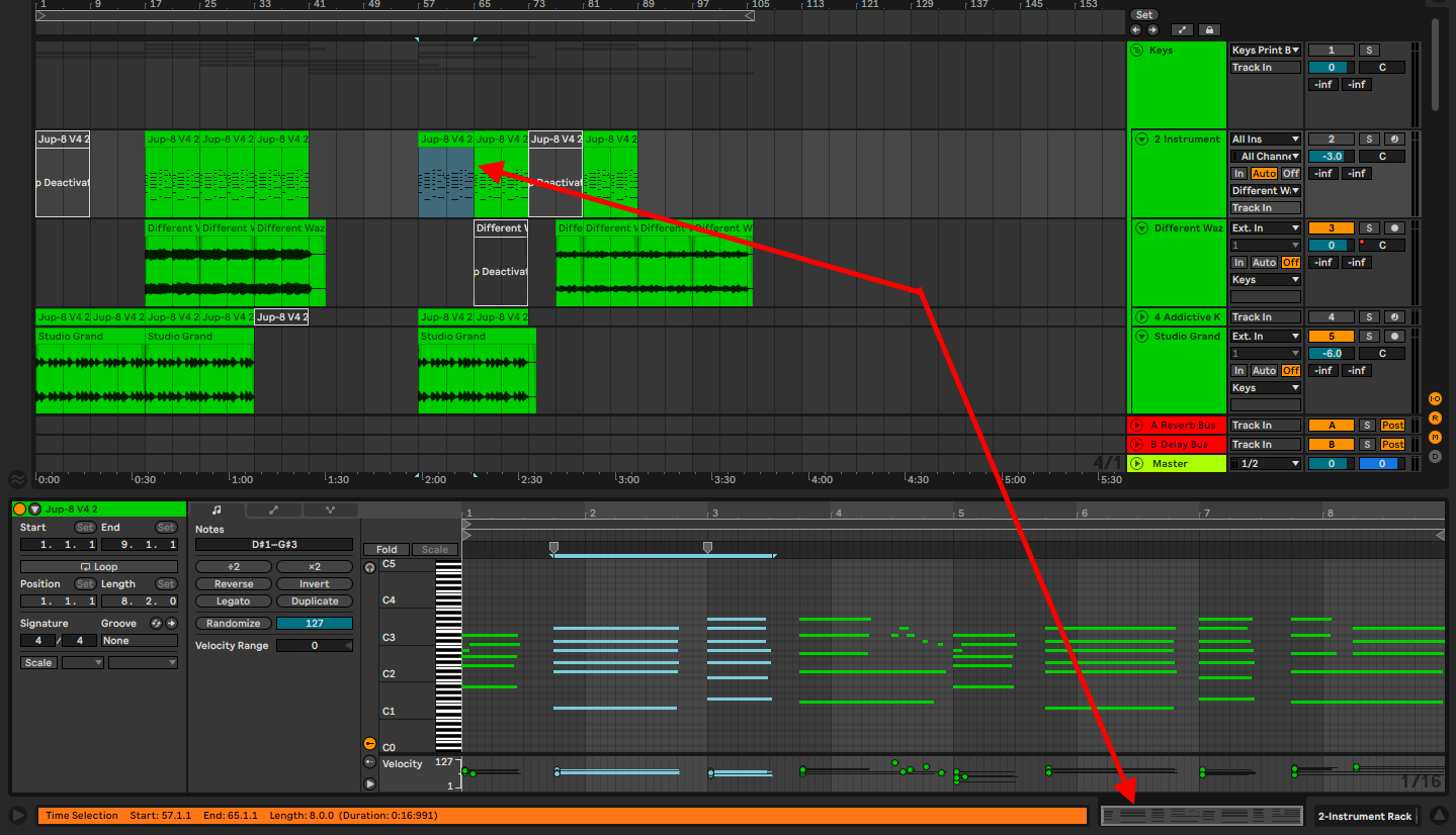 clip editor view ableton
