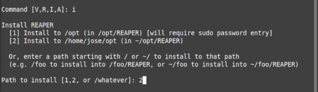 installing REAPER on linux only for one user