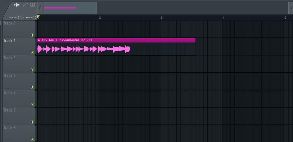 Resizing a sample with the stretch mode turned off FL Studio