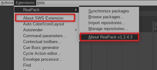 SWS Extension in Linux REAPER