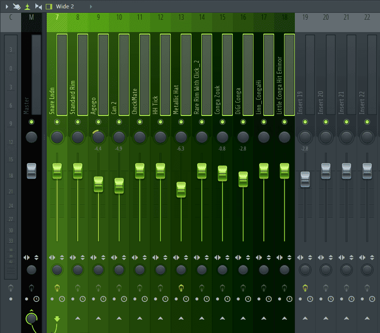 creating a bus for tracks in mixer FL studio