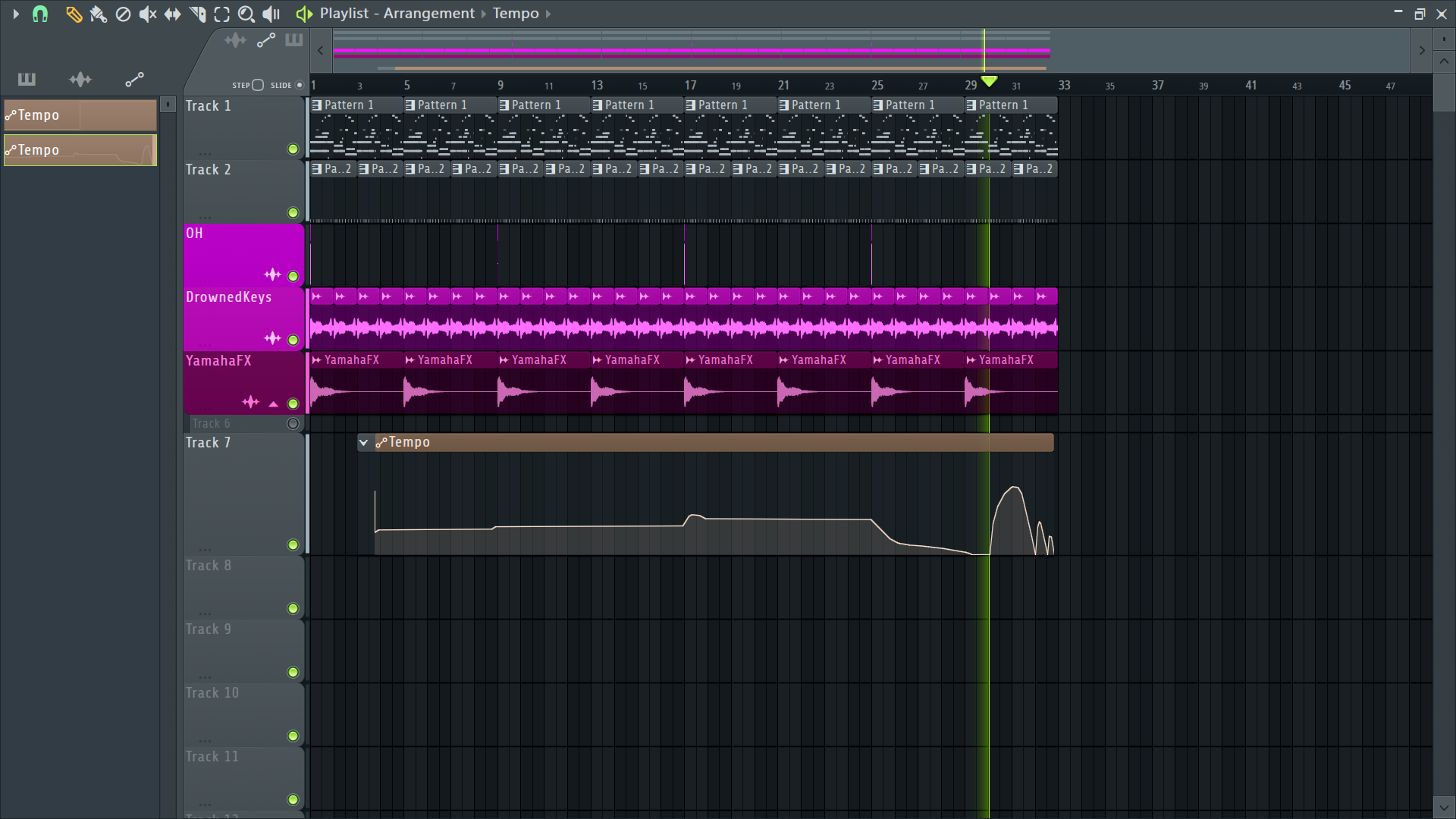 event clip replaced by automation clip FL Studio