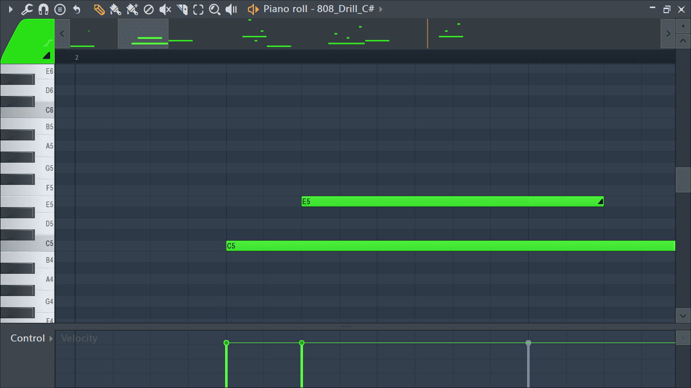 long slide note FL Studio