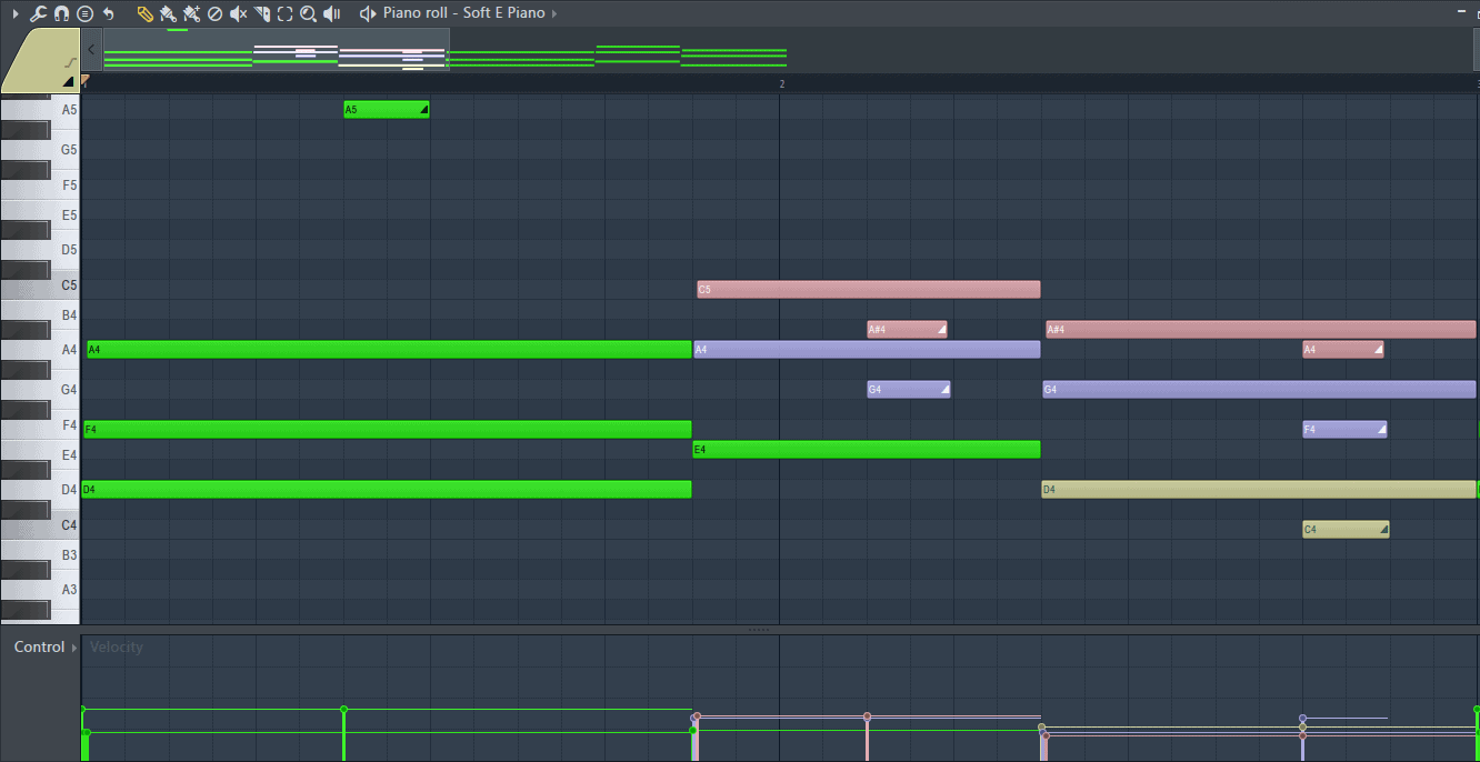 slide note chord variations FL Studio