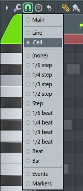 snap grid settings piano roll fl studio