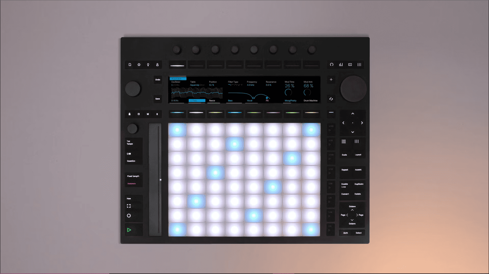ableton push 3 interface top view