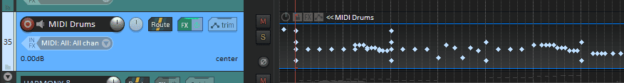 MIDI and VST in the same track REAPER