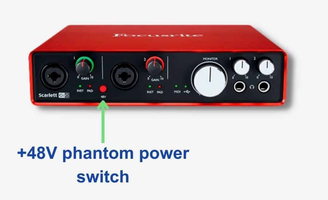 phantom power switch