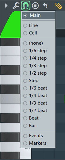 piano roll snap settings FL Studio