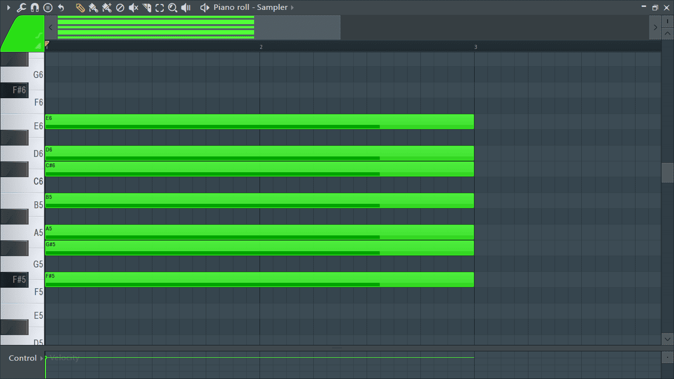 selecting root note piano roll FL Studio