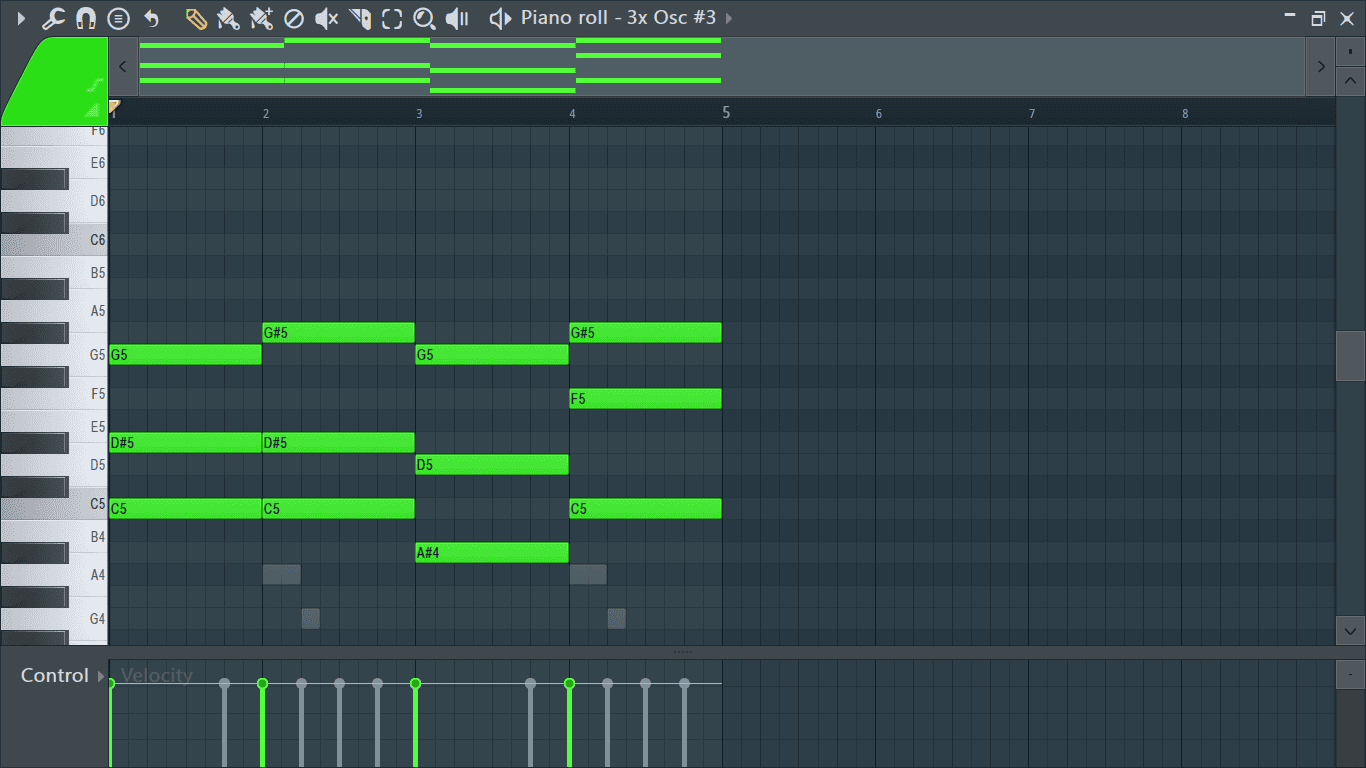 zoom out piano roll FL Studio