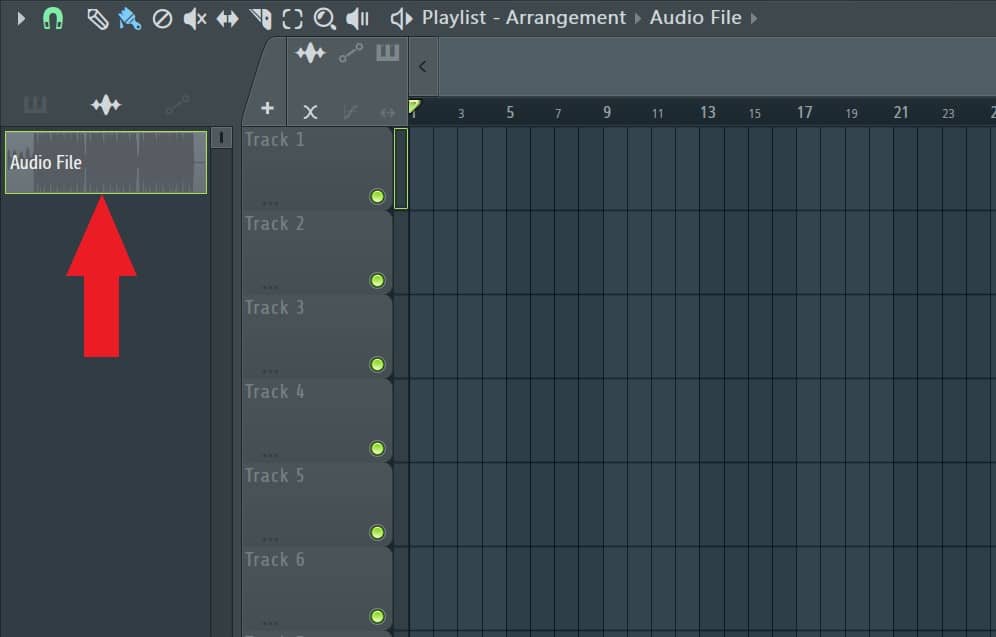audio file in panel picker FL Studio