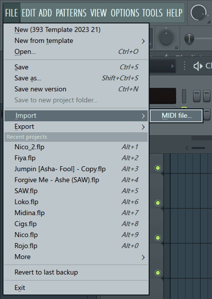 import multi-channel MIDI file FL Studio