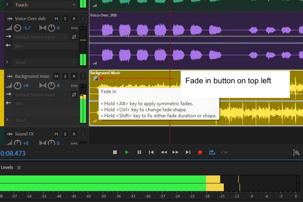 fade in adobe audition