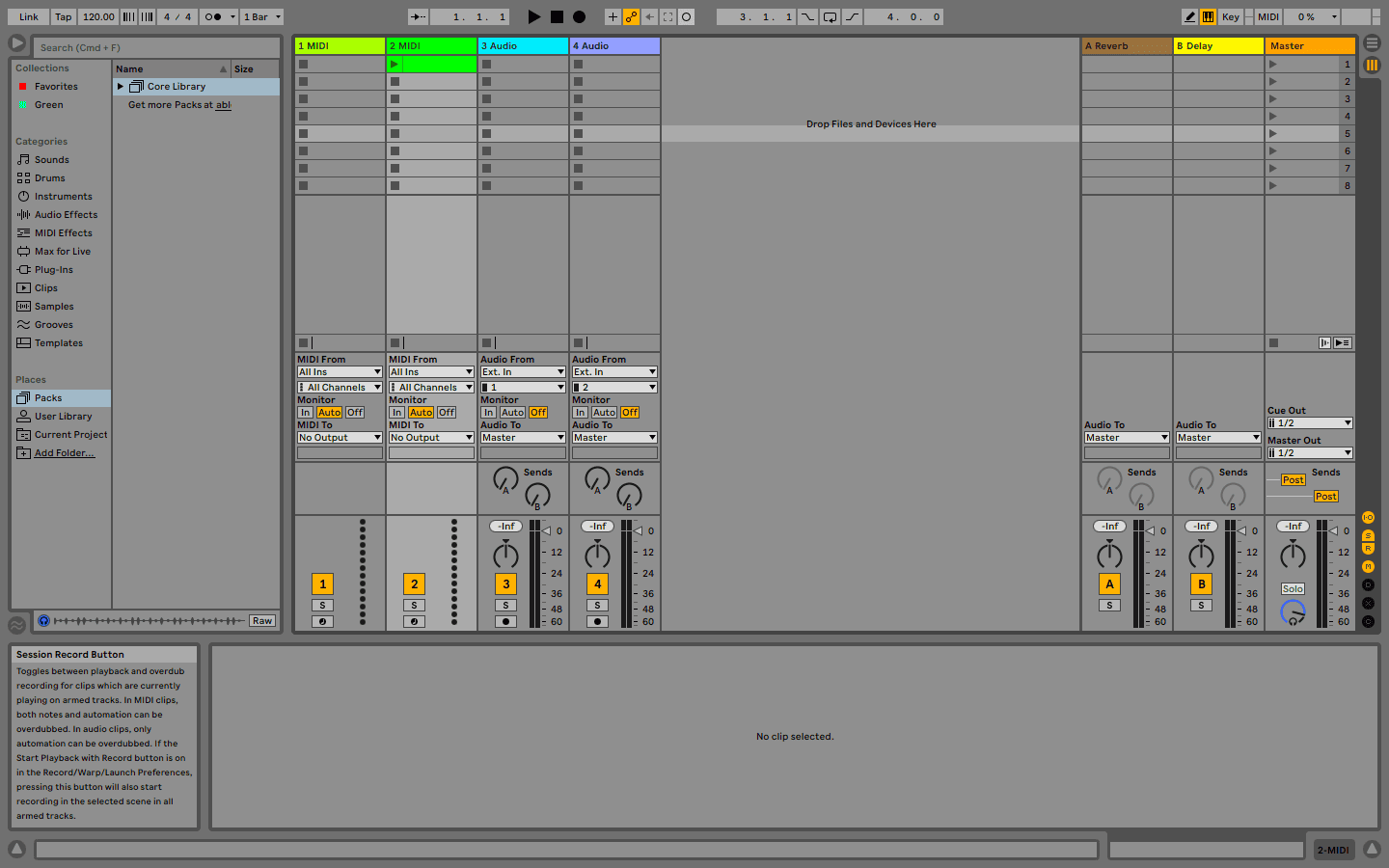 ableton layout