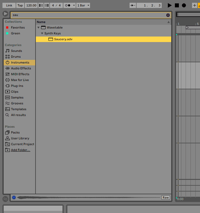 browser layout ableton live