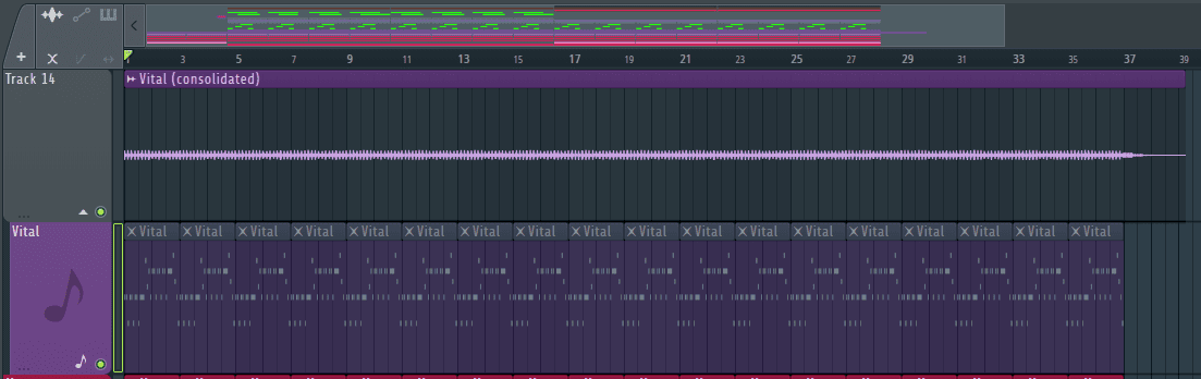 consolidated track FL Studio