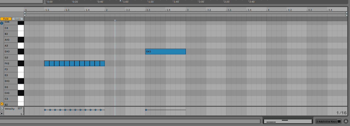 creating a note piano roll ableton