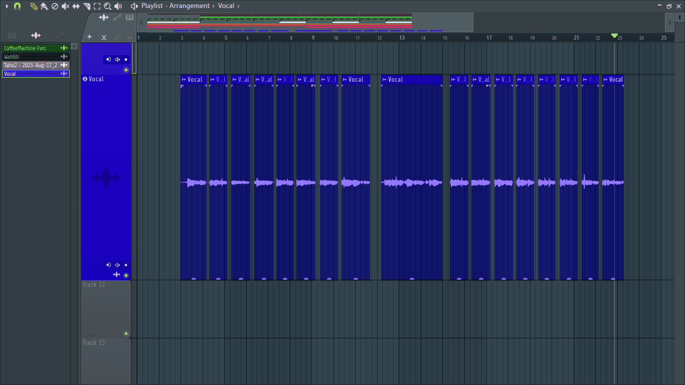 time aligning vocals FL Studio
