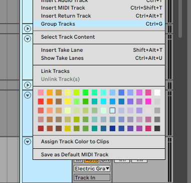 track color ableton
